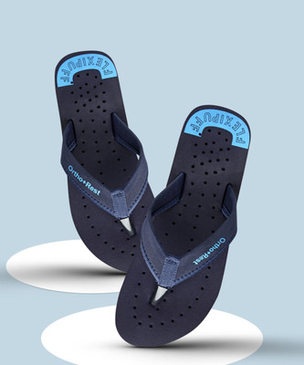 Ortho + Rest Women Women Orthopedic Doctor Soft Slipper | Pregnancy Non-Slip | Diabetic | Daily Use Flip Flops(Blue , 4 UK/India)