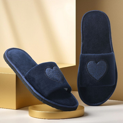 Y key Women Slides(Navy , 5)