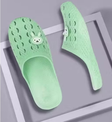 AAYPEE Women Flip Flops(Green , 8)