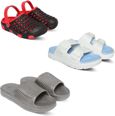 Acorn Men Slides(Red, Blue, Grey, Black , 10)
