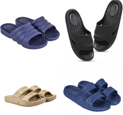 Feel alive Men Slippers(Multicolor , 9)