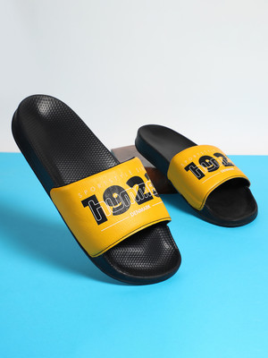 HUMMEL Men Slides(Yellow , 7)