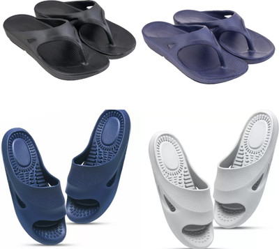 Feel alive Men Slippers(Multicolor , 10)