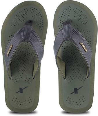 Sparx Men Flip Flops(Olive , 8)