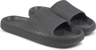 SUPERMET Men Flip Flops(Grey , 7)