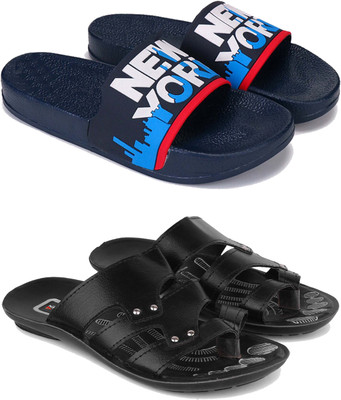 Pennen Men Slides(Black , 6)