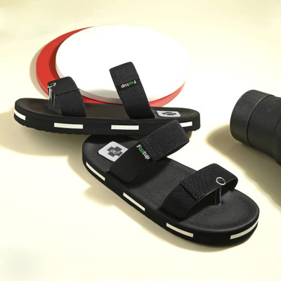 Footup Men Super Soft|Orthopedic|Comfortable|Lightweight|Diabetic Flip Flops(Black , 7)