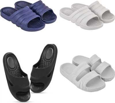 Footup Men Flip Flops(Multicolor , 10)