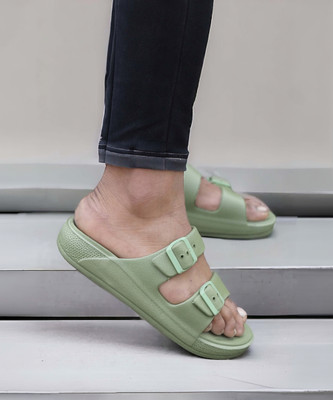 aadi Men Slides(Olive , 9)