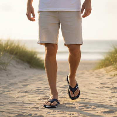 Hilux Men Slippers(Blue, Blue , 9)