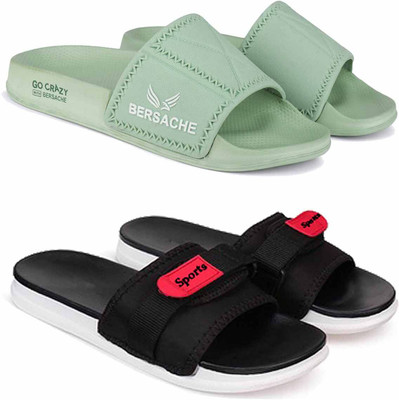 BERSACHE Men Slides(Multicolor , 8)