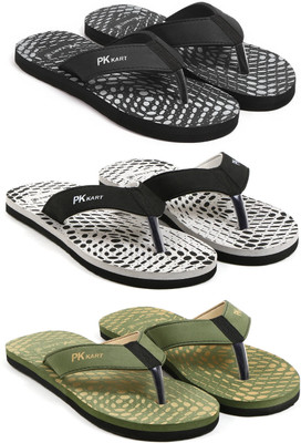 PKKART Men Flip Flops(Multicolor , 10)