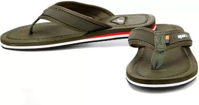 Sparx Men Flip Flops(Olive , 10)