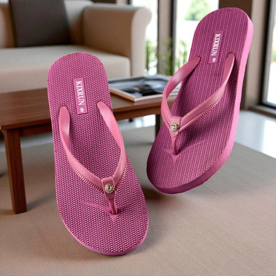 Kixrun Women Slippers(Pink , 6)