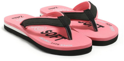 zebio Women Slippers(Pink, Black , 7)