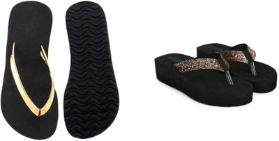 BOOMBEAUTY Women Flats(Black , 5)