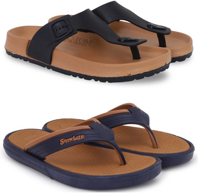 Kapani Fashion Men Slippers(Beige, Brown , 10)