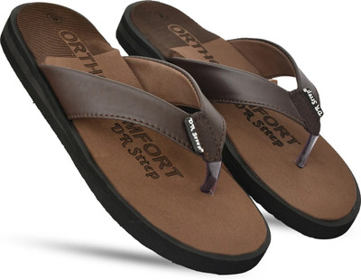 DR STTEP Women Orthopedic Women Slippers Soft Sole Comfort Footwear for Daily Use Slippers(Brown , 4)