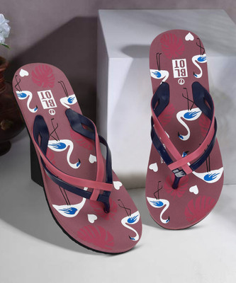 Paragon Women K3310L Women' Fig Slippers|Anti-skid Flip Flops for Everyday Use Flip Flops(Maroon , 7)