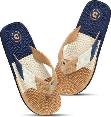 Doctor Health Super Soft Men Slippers(Beige , 7)