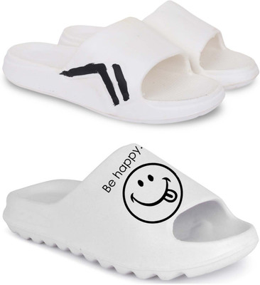 Pampy Angel Men Slippers(White, White , 6)