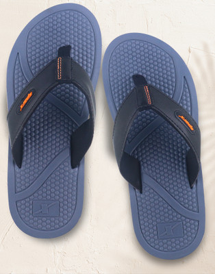 Sparx Men Flip Flops(Grey, Blue , 9)