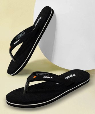 Sparx Women Flip Flops(Black , 4)