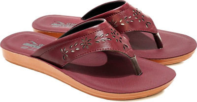 asian Women Slippers(Red , 8)