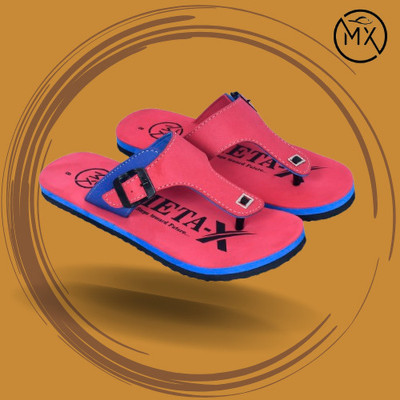 metaflex Men Slippers(Red , 8)