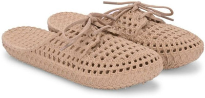 LNT FASHION Men Slides(Beige , 9)