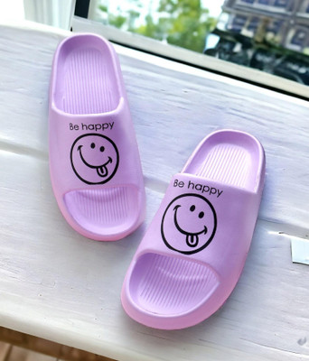KAPYANSH Women Women Classic, Lightweight, Ultra cushion, Trendy Flipflops, Slipper, Slides Slides(Purple , 5)