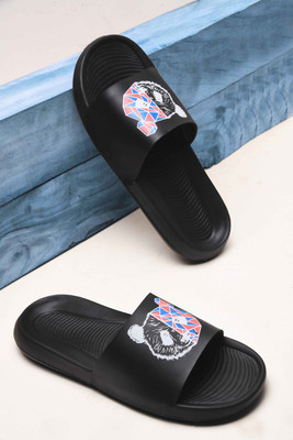 PERY-PAO Men Slides(Black , 11)