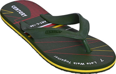 CENTURY Men Slippers(Green , 6)