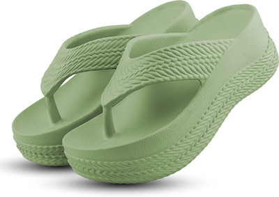 EVOK Women Slippers(Olive , 6)