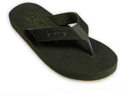 house of common Men Flip Flops(Green , 8)