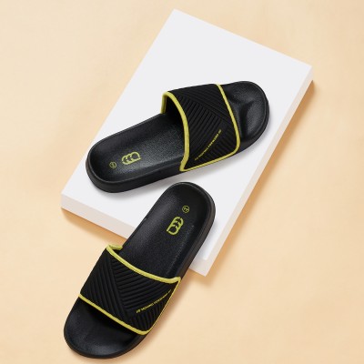 Ajile By Pantaloons Men Slides(Black , 8)