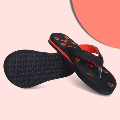 ORTHORAISE Women Orthoraise Extra Soft Orthopedic Slippers for Women|Slipper Anti-Slip &| Slippers(Black , 9)