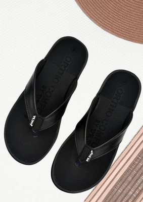DR STTEP Women Flip Flops(Black , 7)