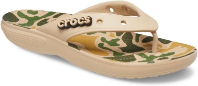 CROCS Women Classic Flip Flops(Brown , 4)