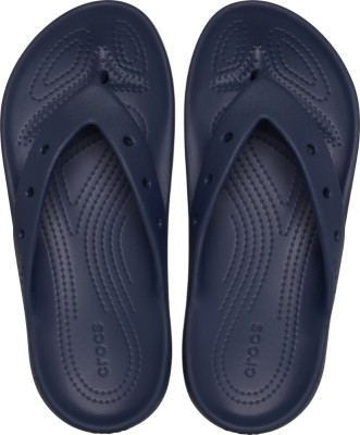 CROCS Men Classic Flip Flops(Navy , 9 UK/India)