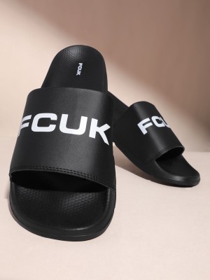 FCUK Men Slides(Black , 6)