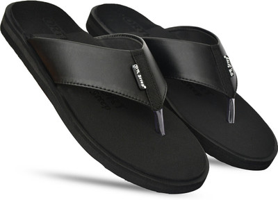 DR STTEP Men Flip Flops(Black , 10)