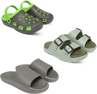 Acorn Men Slides(Green, Olive, Grey, Black , 10)