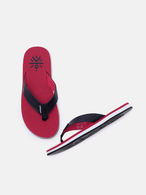 Cult Men Flip Flops(Red , 8)