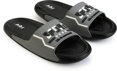 ABJ Fashion Men Slides(Grey , 9)