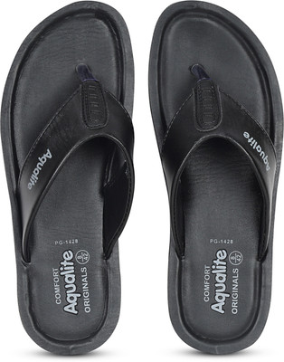 Aqualite Men Slippers(Black , 6)