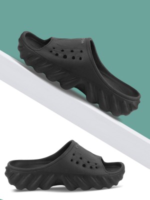 qtfoam Men Slides(Black , 10)