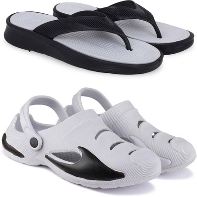 Kapani Fashion Men Slippers(Grey, Grey , 6)