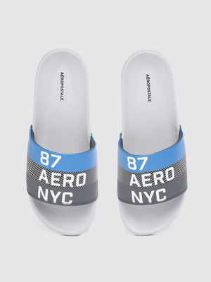 AEROPOSTALE Men Slides(Blue , 8)