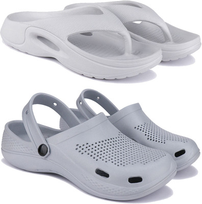 Earton Men Flip Flops(Multicolor , 9)